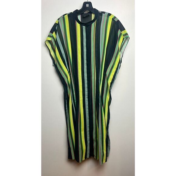 Akris Cotton Voice Tunic Dress in Stripe Print Sz. 8 - Picture 5 of 9